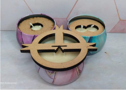 Centrador de pabilo (Base en Madera)