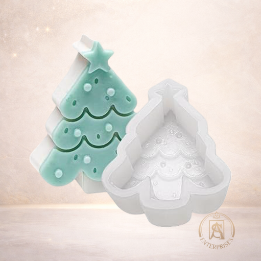 Molde de Silicona Árbol Pino Plano