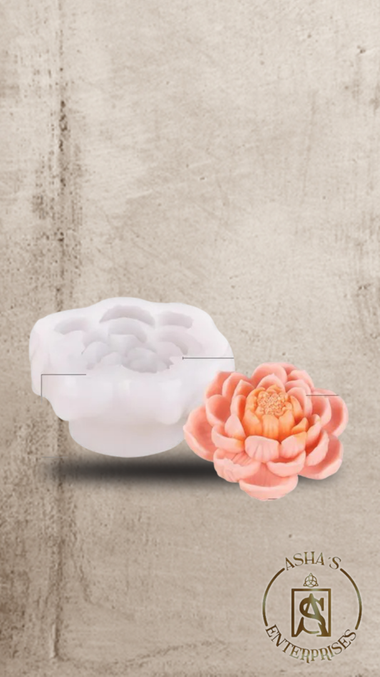 Molde de silicona suculenta en flor