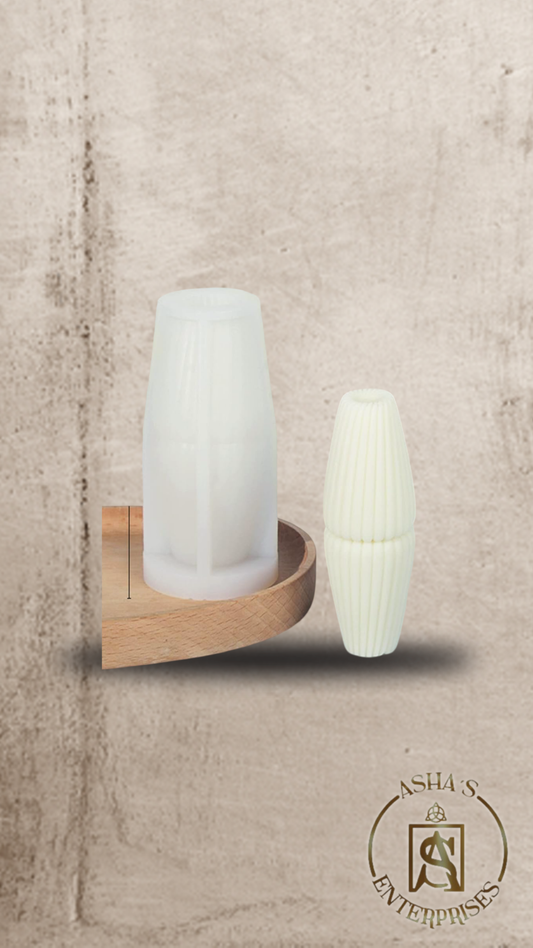 Molde de silicona vela en columna estilizada