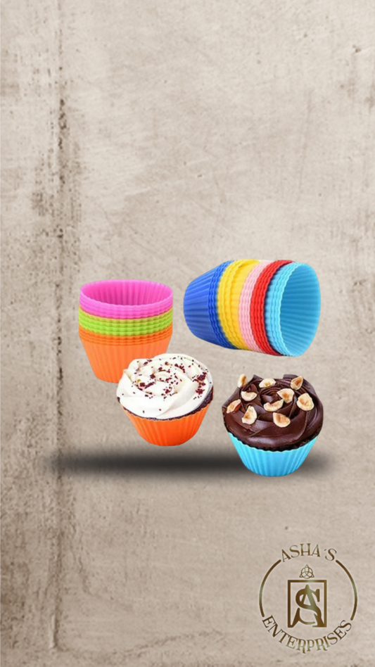 Molde de silicona de muffin 10 Unidades