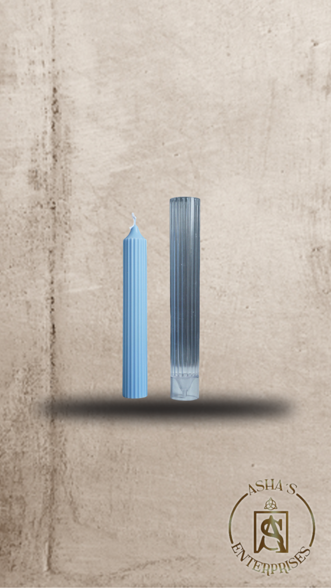 Molde de Plástico Vela Alargada