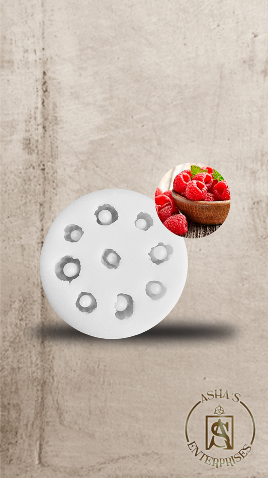 Molde de silicona de frambuesas