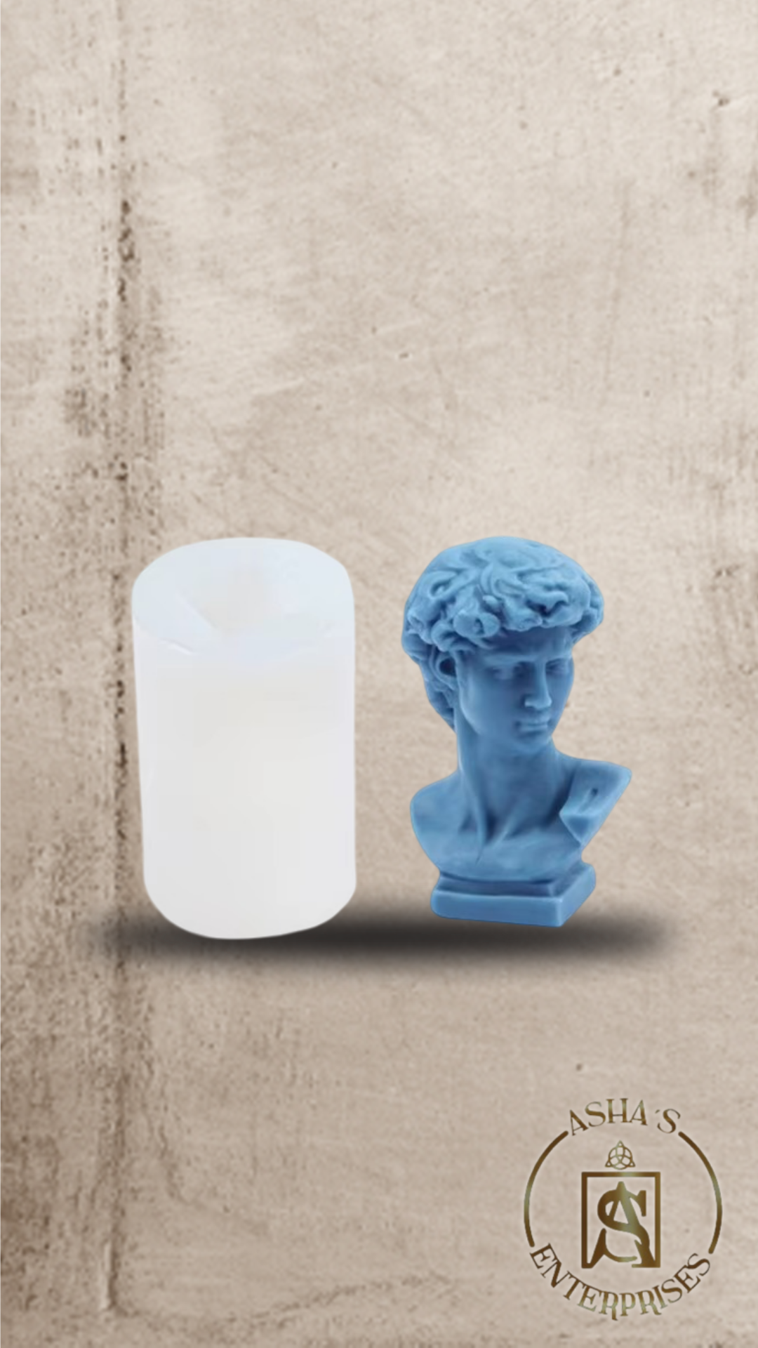 Molde de silicona busto de hombre