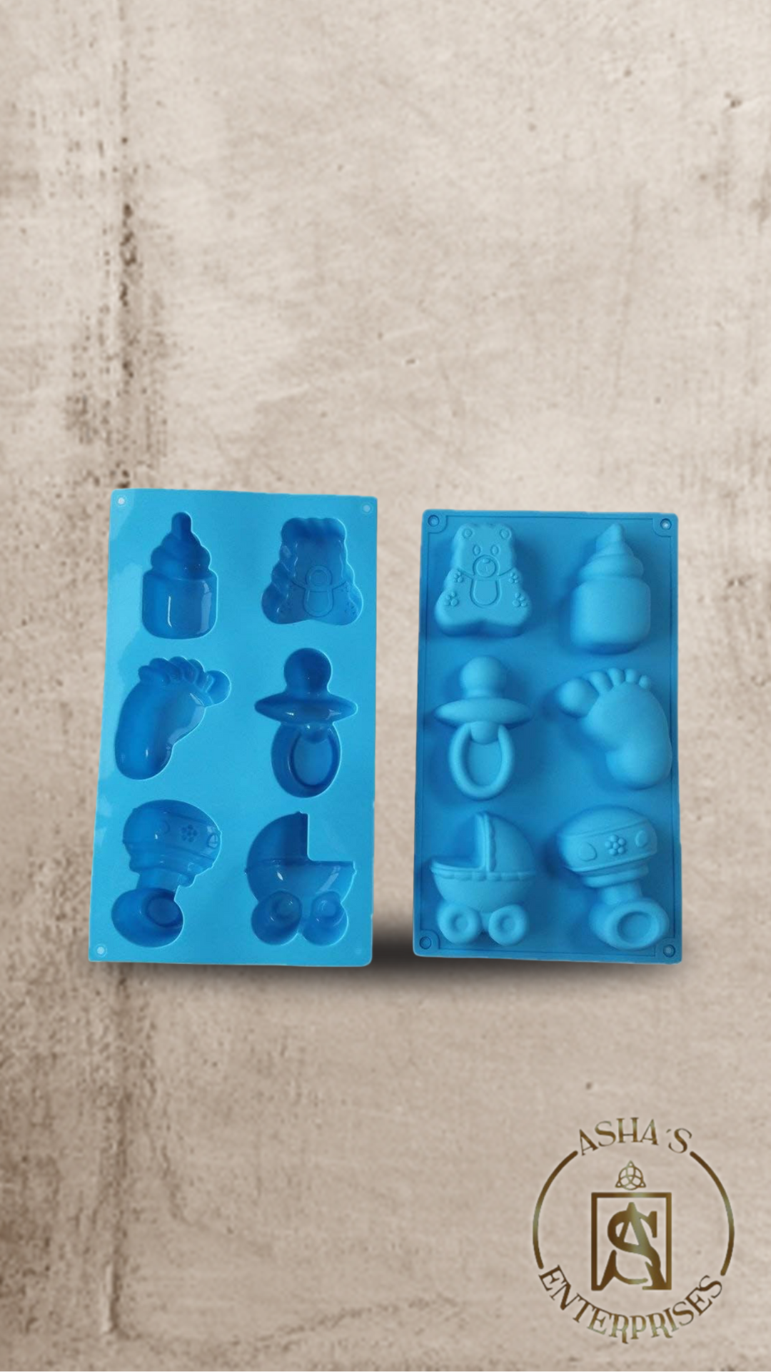 Molde de Silicona Figuras para Baby Shower