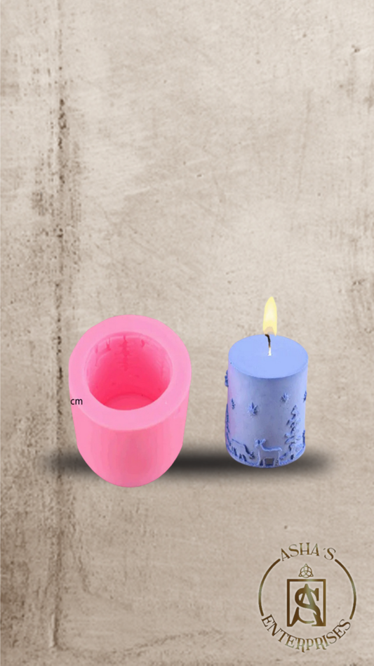 Molde de Silicona Velón Navideño