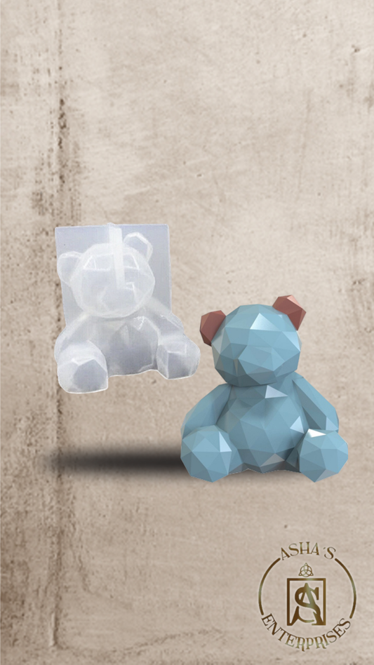 Molde de silicona oso pequeño en 3D