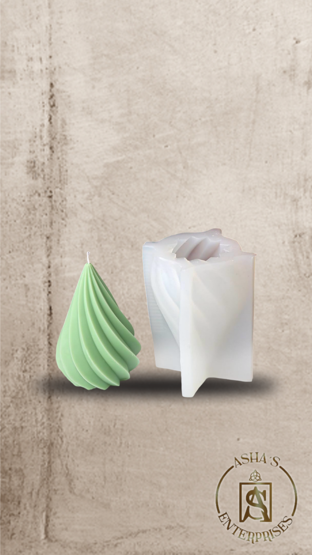 Molde de Silicona Árbol de Navidad Cónico 3D