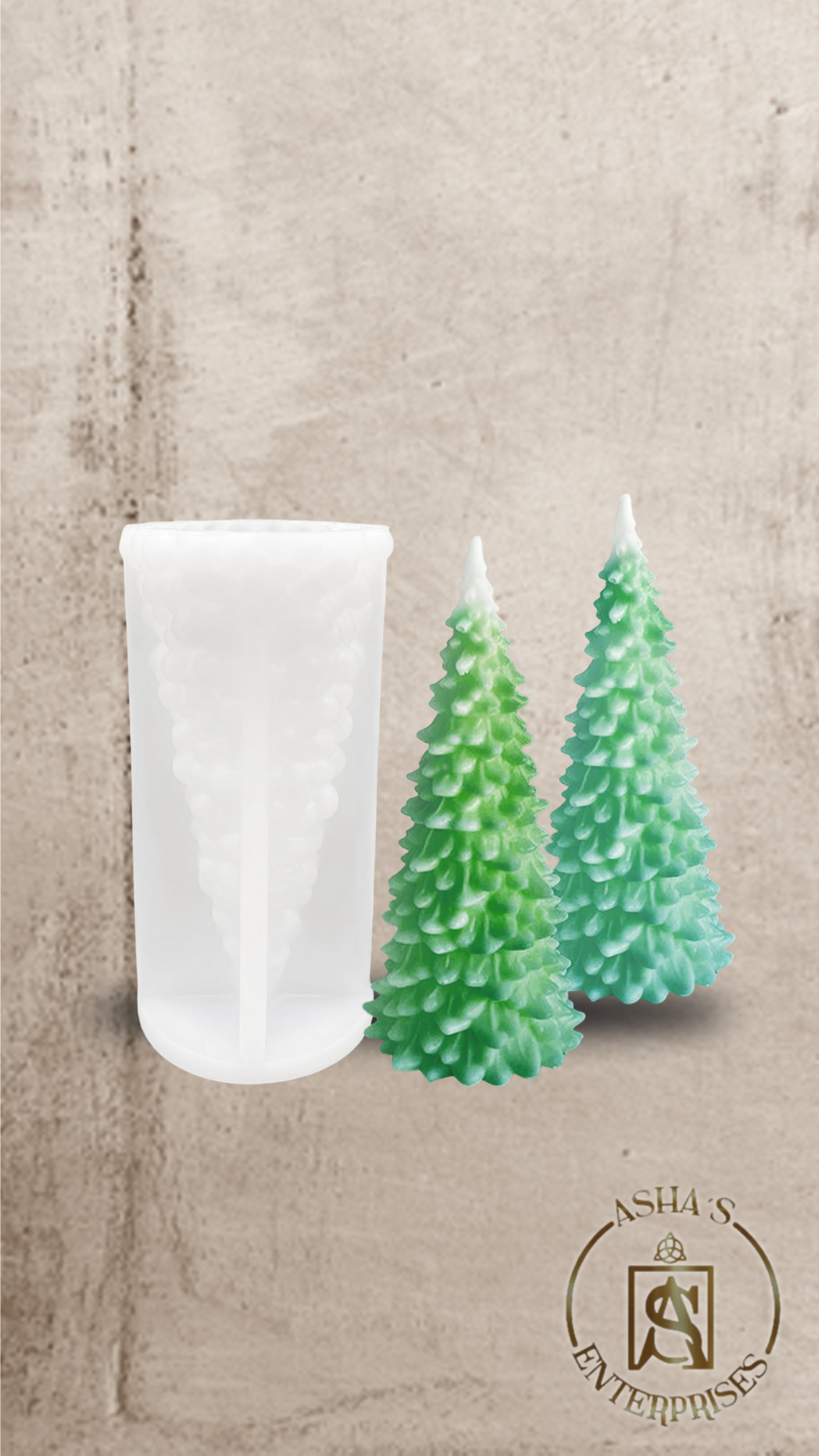 Molde de Silicona Árbol de Navidad Redondo Grande
