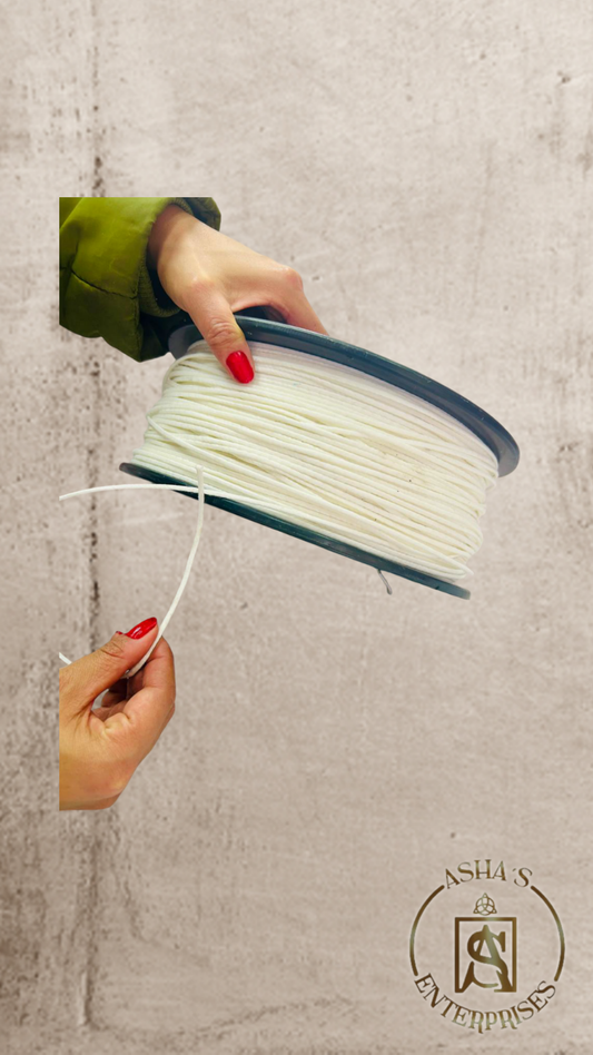 Pabilo por metro Parafinado 100% algodón – Importado Rollo 61 MTS