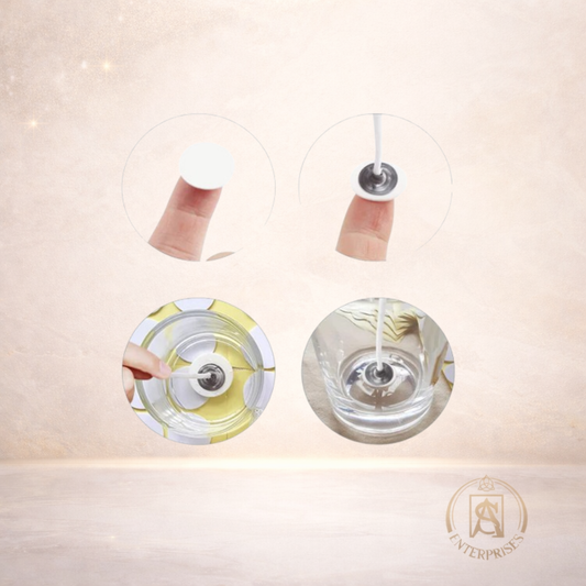 Pegatinas Adhesivo para velas resistente al calor x 20