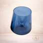 Vaso de Vidrio tipo Pirámide Azul