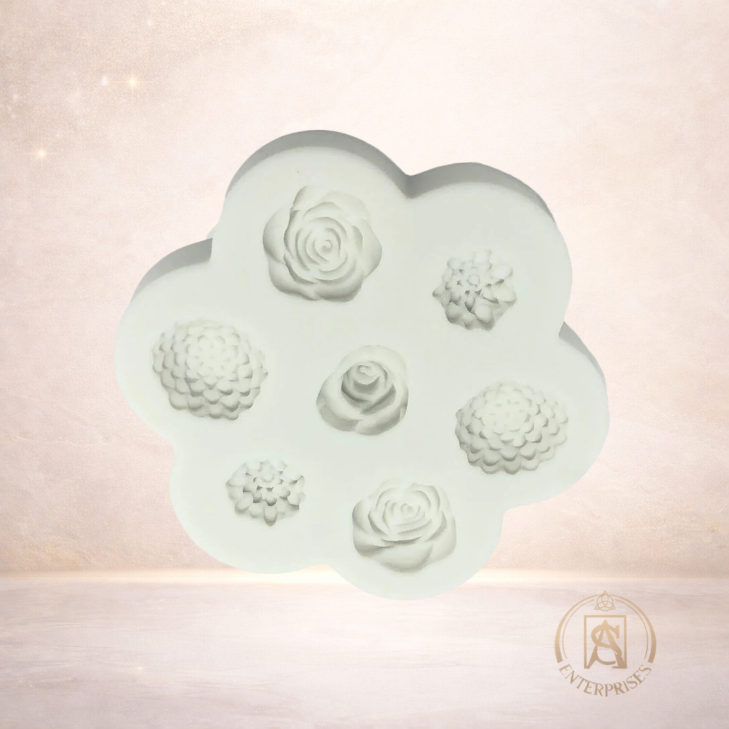 Molde de Silicona Flores Mini