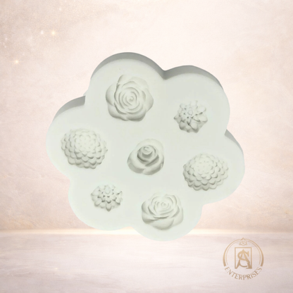 Molde de Silicona Flores Mini