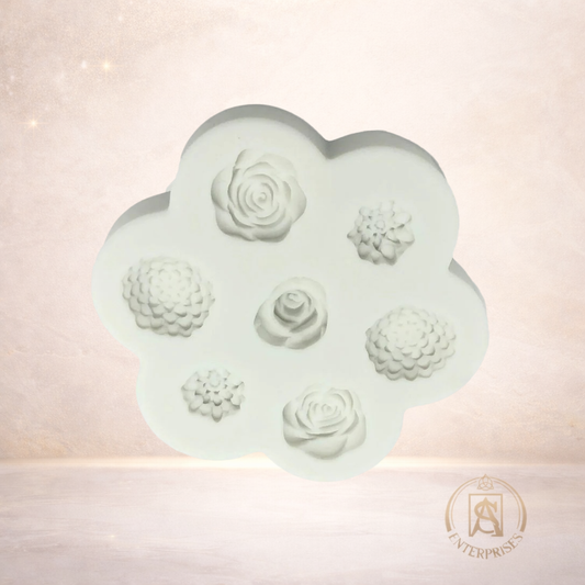 Molde de Silicona Flores Mini