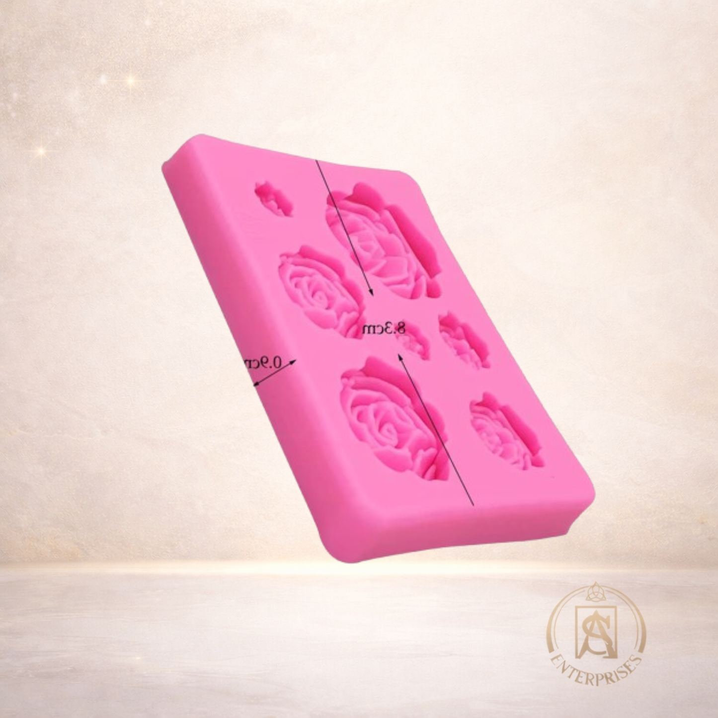 Molde de Silicona Rosas Mini – Diseño Floral Premium