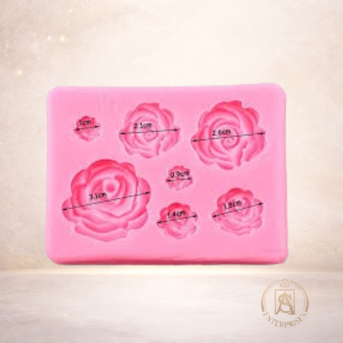 Molde de Silicona Rosas Mini – Diseño Floral Premium