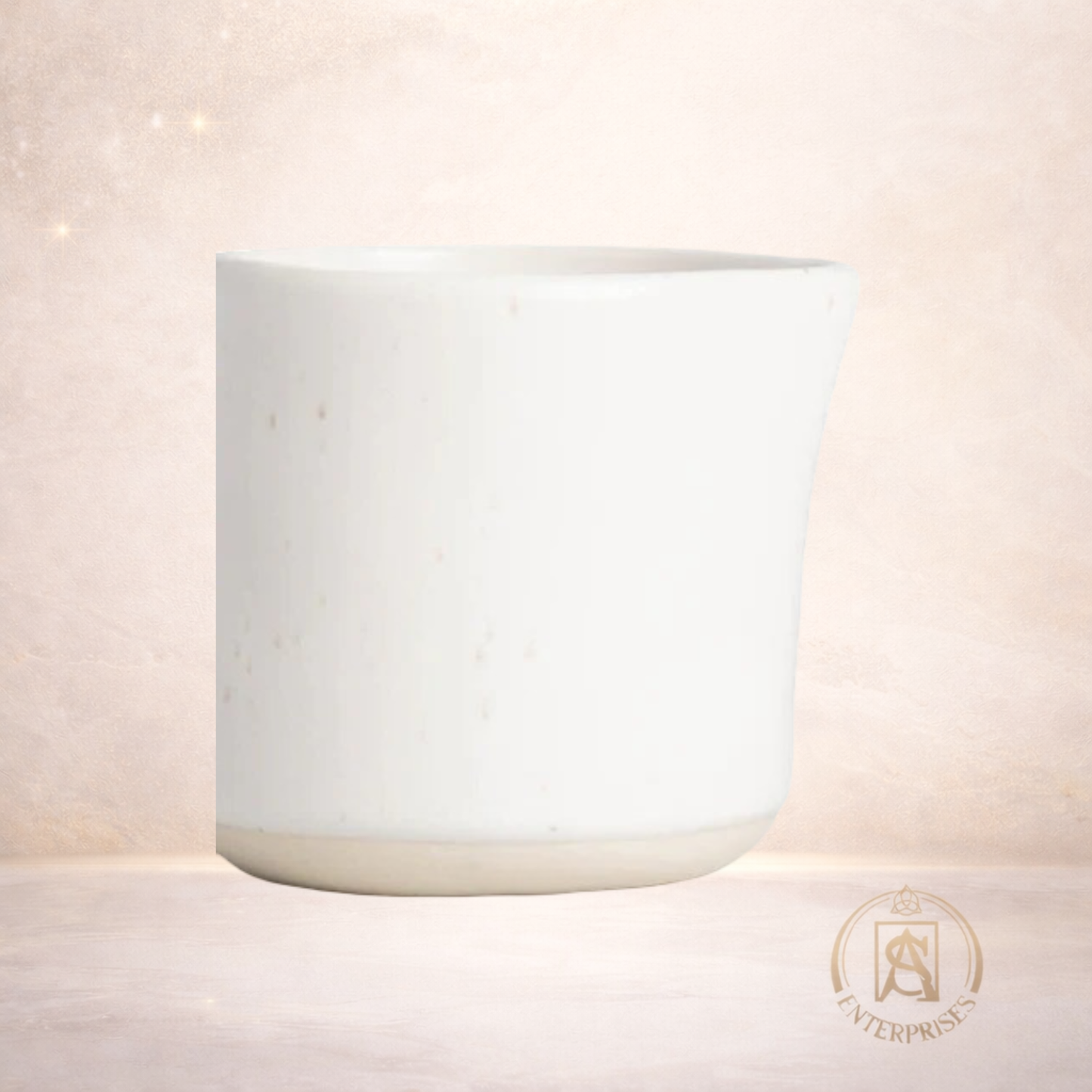 Vaso para vela de masajes (Color Blanco)