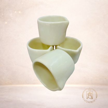 Vaso para vela de masajes (Color Blanco)