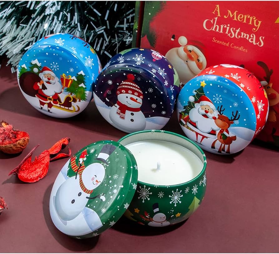 Envase de Hojalata Navideño