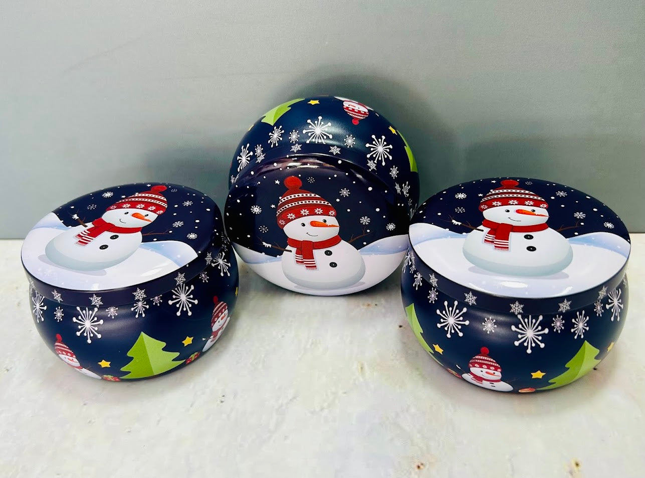 Envase de Hojalata Navideño