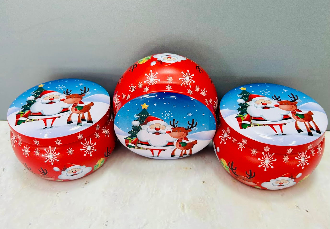 Envase de Hojalata Navideño