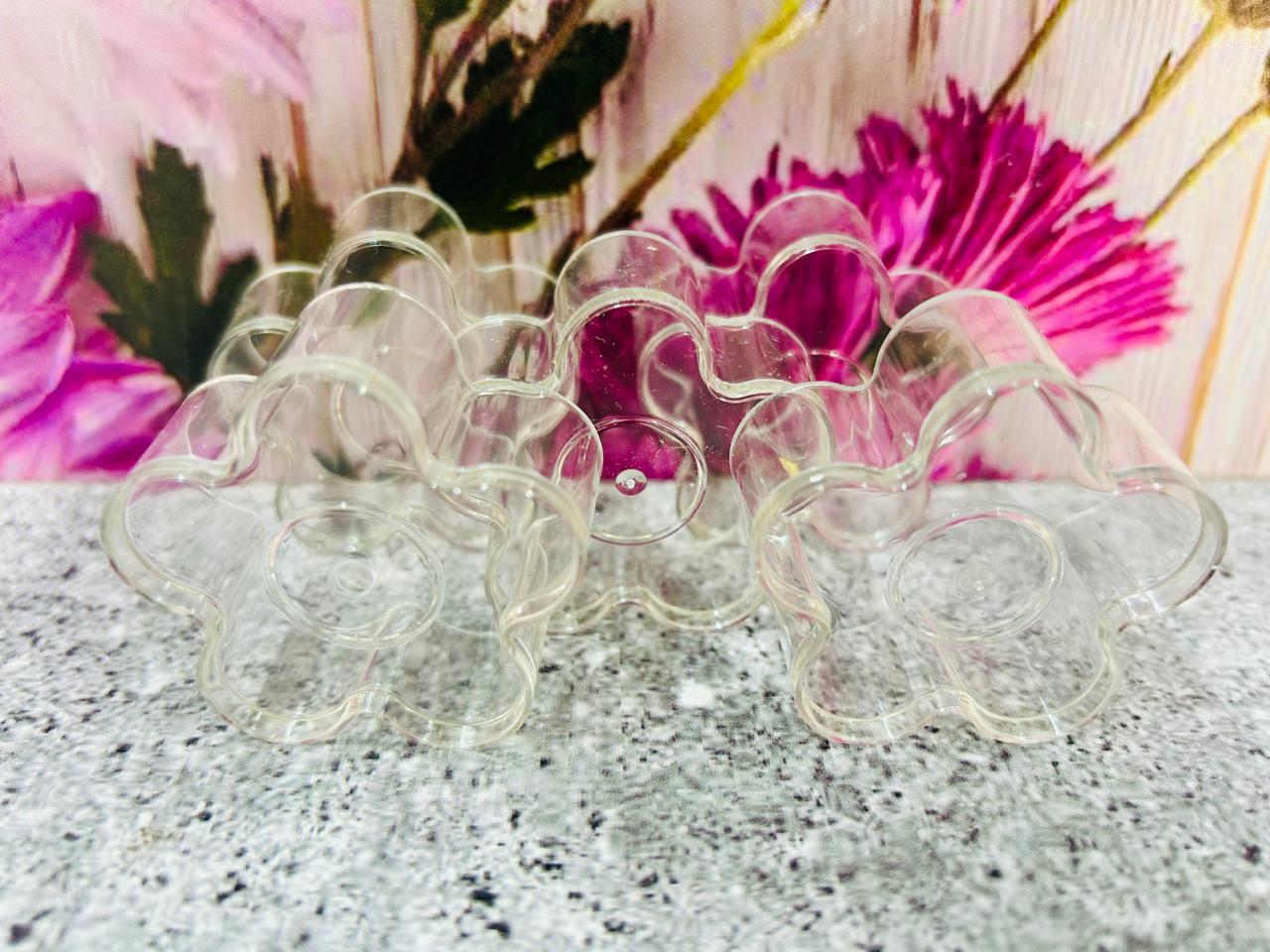 Envase de Policarbonato Pequeño de Flores