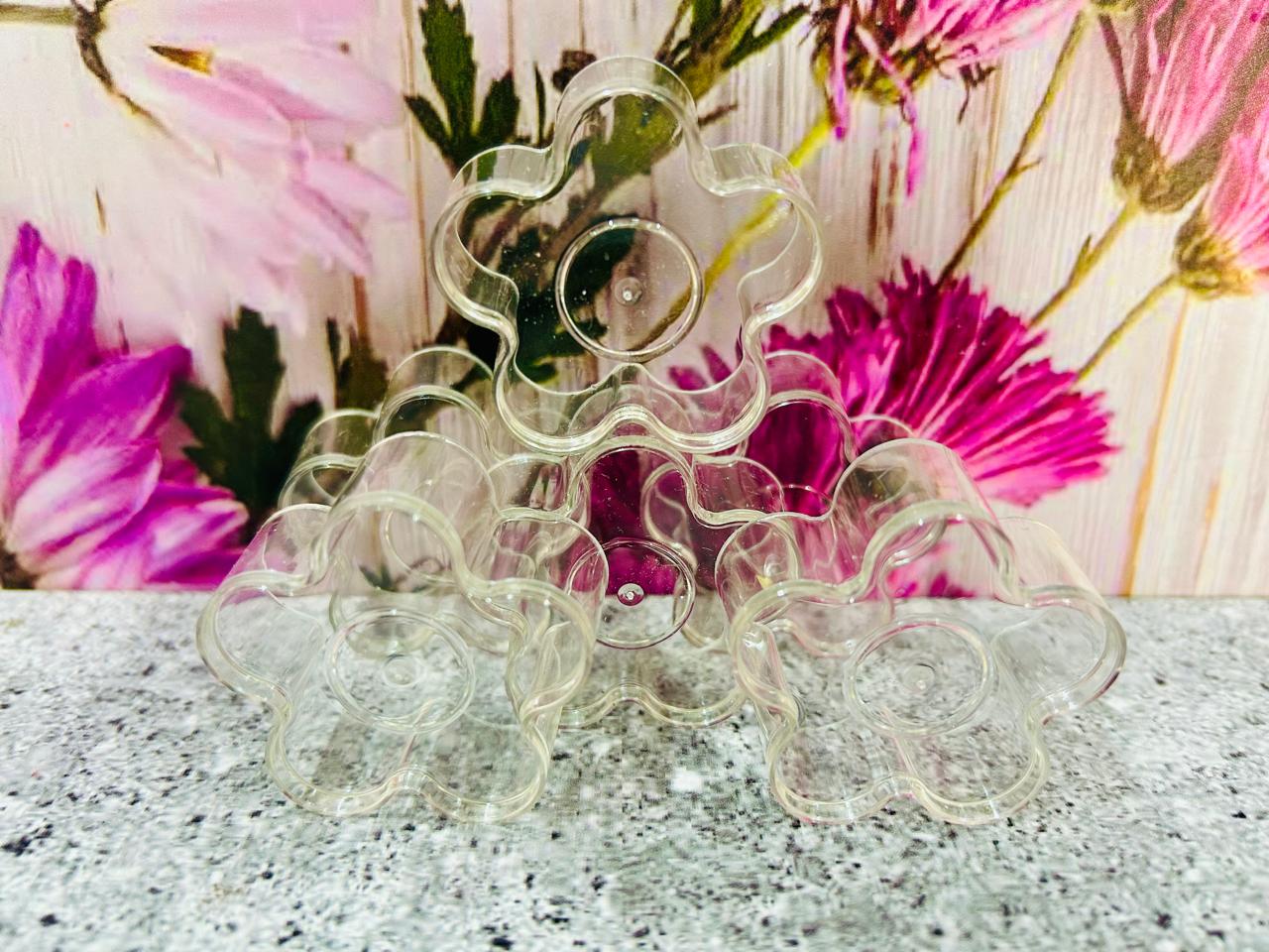Envase de Policarbonato Pequeño de Flores