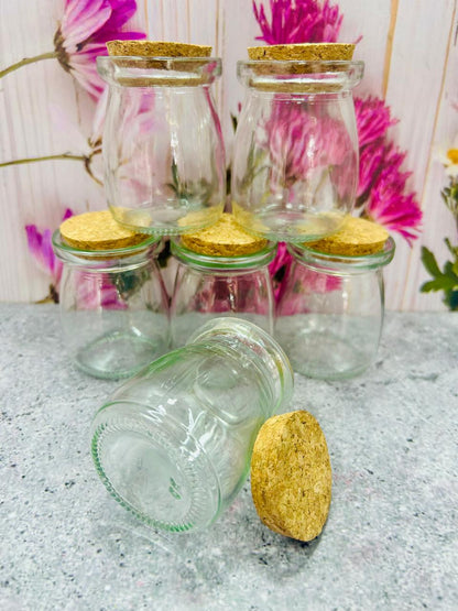 Envase de Vidrio con Tapa de Corcho