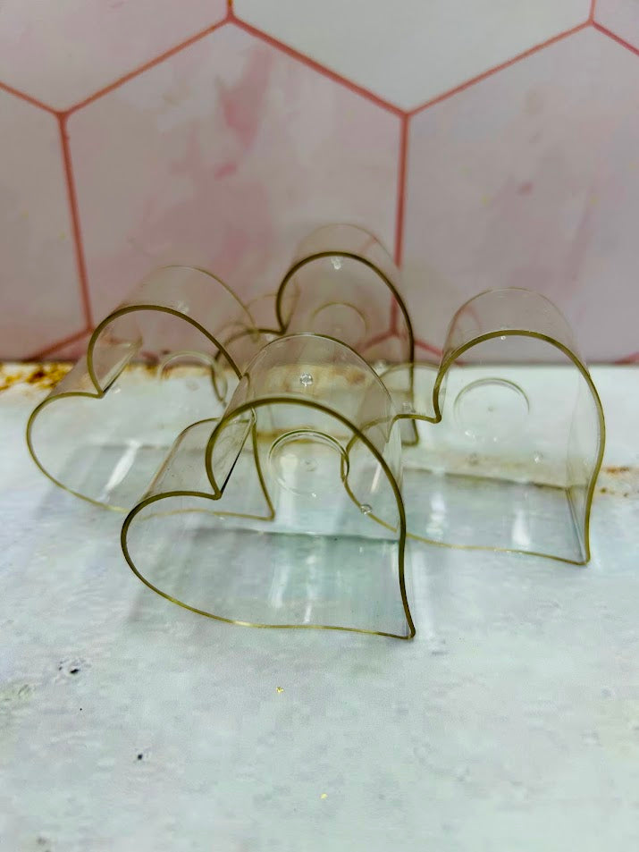 Envase de Policarbonato Pequeño de Corazones