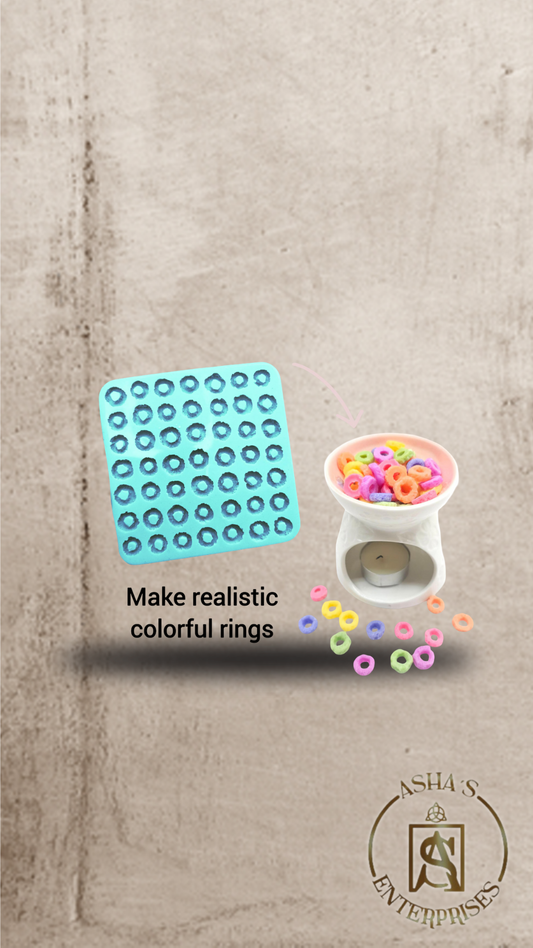 Molde de silicona cereal froots loops