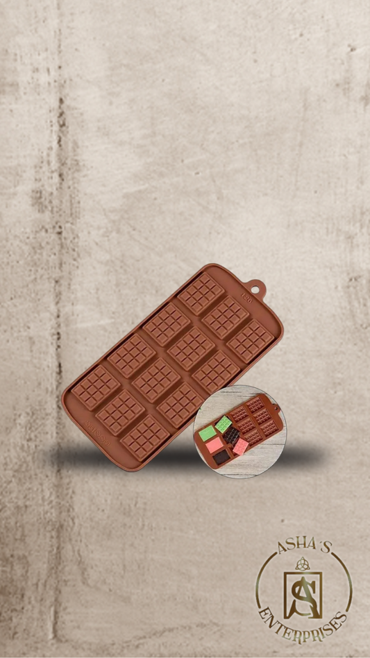 Molde de silicona barras de chocolate