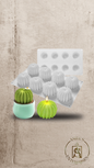 Molde de silicona 8 Cactus