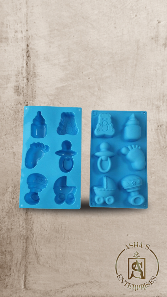 Molde de Silicona Figuras para Baby Shower