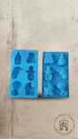 Molde de Silicona Figuras para Baby Shower