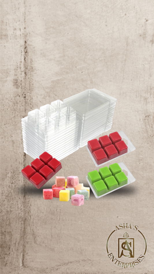 Molde de plástico para wax melts  (cuadros)