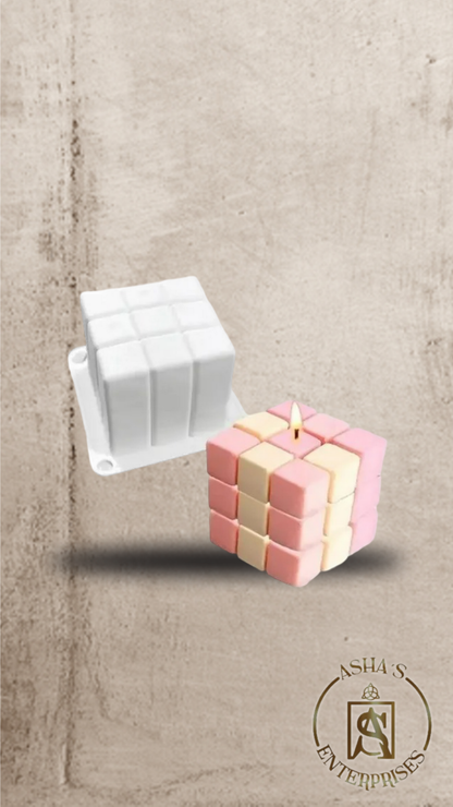 Molde de Silicona Candle Rubik por 6 Unidades