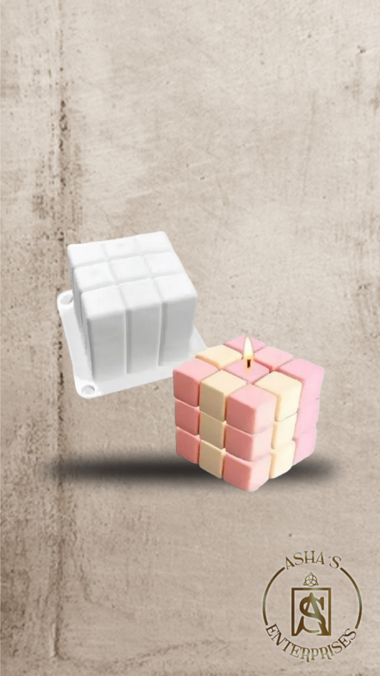Molde de Silicona Candle Rubik por 6 Unidades
