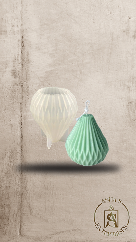 Molde de silicona pera pequeña acanalada