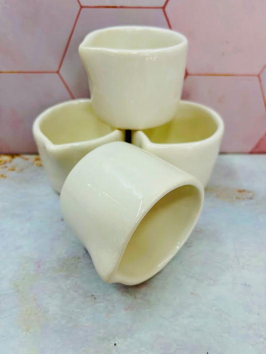 Vaso para vela de masajes (Color Blanco)