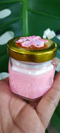 Envase de vidrio hexagonal con tapa metálica
